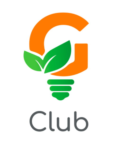 Logo da Igreen Clube com folha verde estilizada e texto moderno em tons de verde e branco, representando sustentabilidade e inovação corporativa sobre fundo transparente